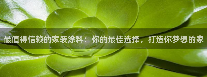 和记ag旗舰国际：最值得信赖的家装涂料：你的最佳选择，打造你梦想的家