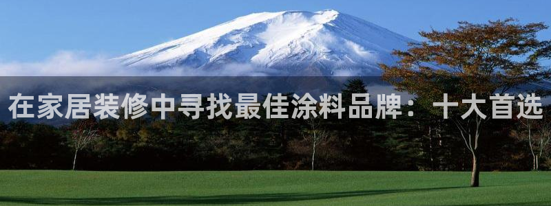 和记h188：在家居装修中寻找最佳涂料品牌：十大首选