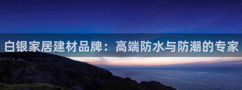 和记官网 公司：白银家居建材品牌：高端防水与防潮的专家
