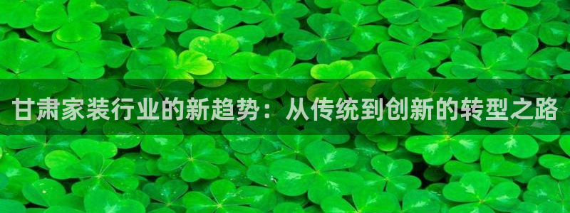 深圳和记科技有限公司：甘肃家装行业的新趋势：从传统到创新的转