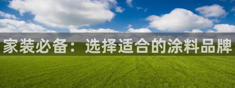 和记平台怎么样：家装必备：选择适合的涂料品牌