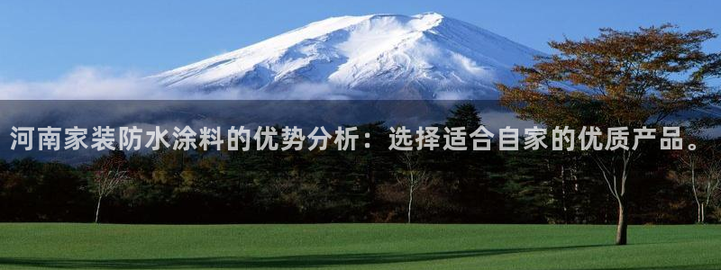 和记登陆：河南家装防水涂料的优势分析：选择适合自家的优质产品